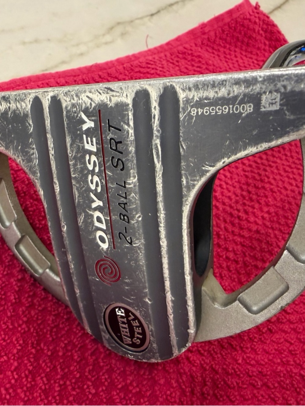Odyssey White Steel 2-Ball SRT Putter 33.5" Mens RH